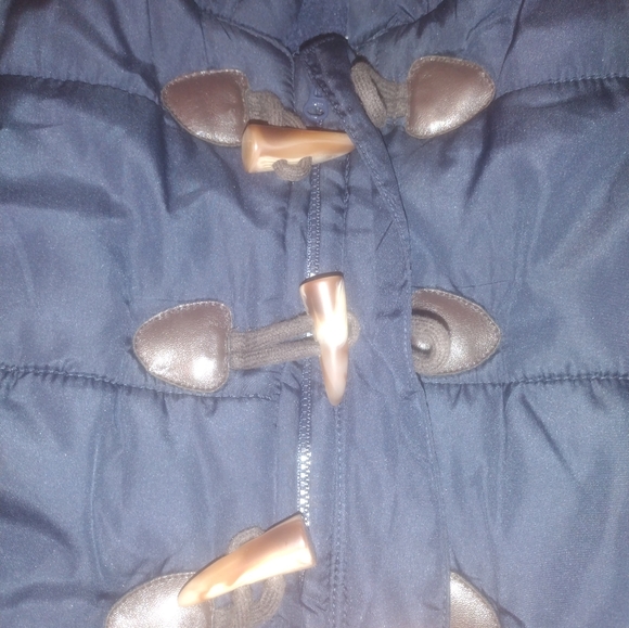 ♥️ 💙 Children's Place Blue Baby Snowsuit 6-9 months attached mittens - Picture 7 of 7